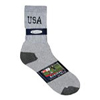 KNOCKER CREW SOCKS(GRAY USA LOGO)